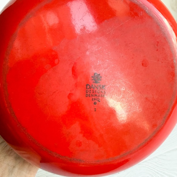 🇩🇰 Vintage Dansk Kobenstyle 2 Qt Lid & MCM Wood Handled Brass Warming Cradle. - Picture 4 of 14